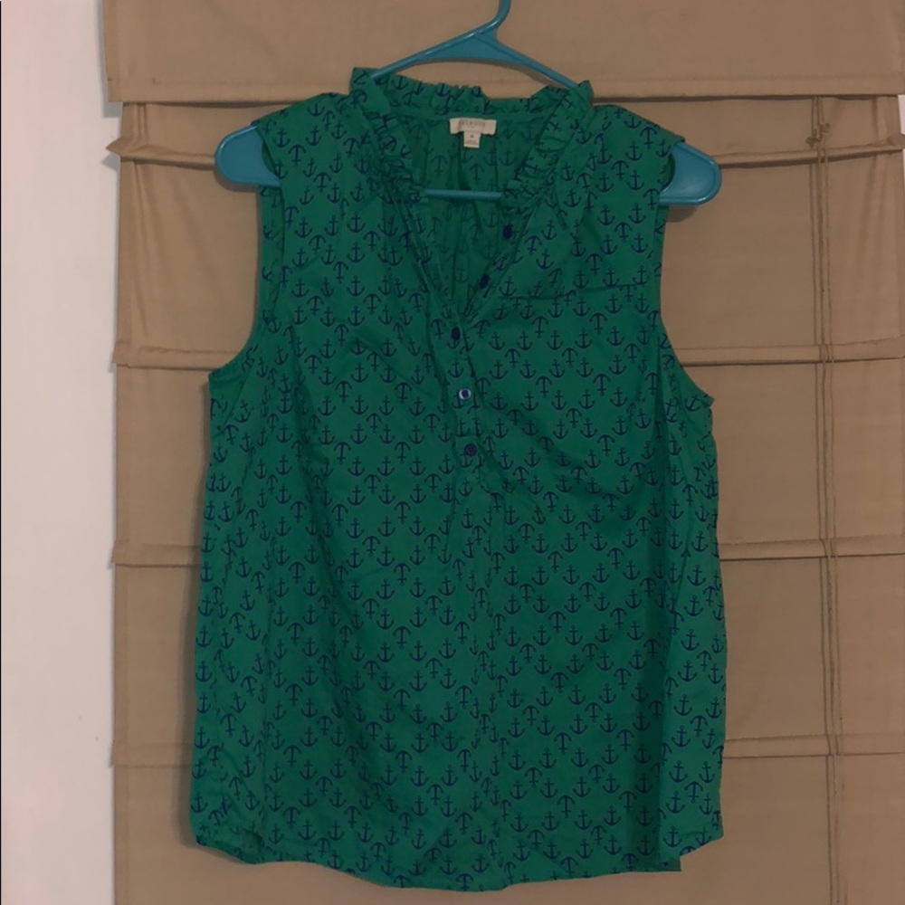 Talbots sleeveless blouse.